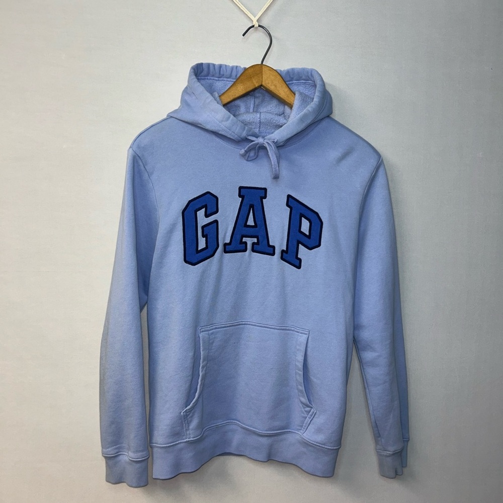 GAP Sky Blue Pullover Hoodie — Size X-Small